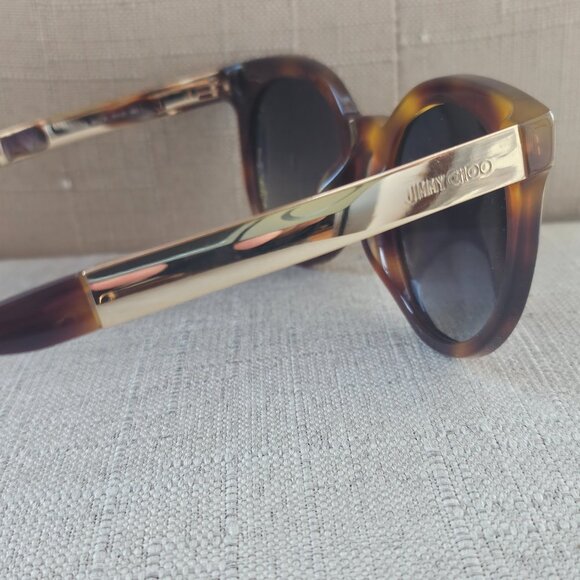 Jimmy Choo Ladies Vivy Havana Sunglasses Round Full Rim Shades main image 4